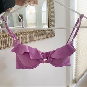 Shade & shore, bikini top, light fit, lavender, size 32B